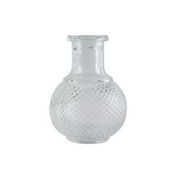 Kolbe vase, klar glas, 11 x 6 cm.