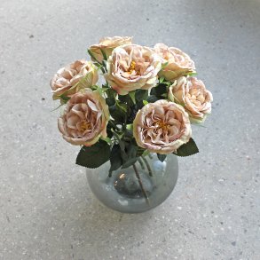 Rose silkeblomst, powder/gammelrosa, 35 cm.