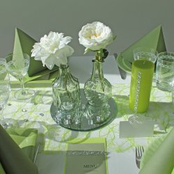 Hvid rose silkeblomst, 35 cm.