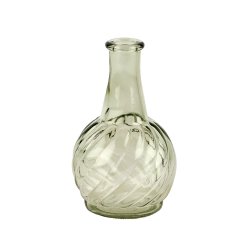 St�vgr�n glasvase, 14,5 cm.