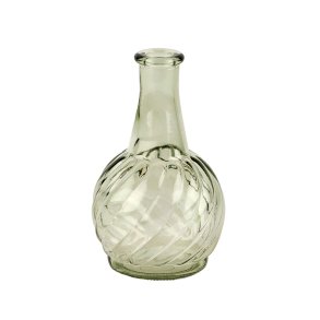 St�vgr�n glasvase, 14,5 cm.