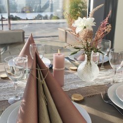 Kolbe vase, klar glas, 15 x 8 cm.