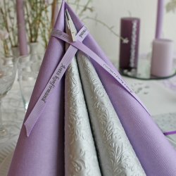 �rets konfirmandb�nd lyslilla med s�lvtryk 20 meter