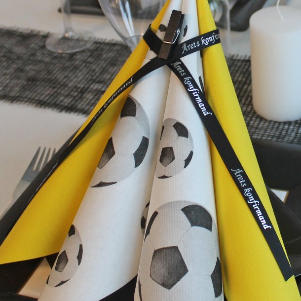 �rets konfirmandb�nd sort med s�lvtryk 20 meter