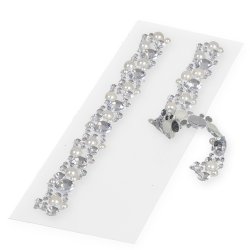 Selvkl�bende diamantb�nd, 2 stk. a' 14 cm.