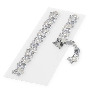 Selvkl�bende diamantb�nd, 2 stk. a' 14 cm.