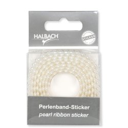 Selvkl�bende perleb�nd, 92 cm.