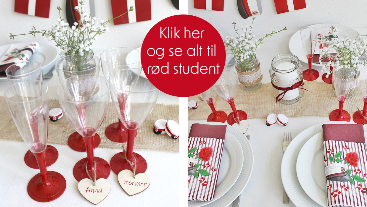 bordd&aelig;kning pg pynt til stx student