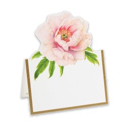 Bordkort med p�on fra Caspari, 8 stk,