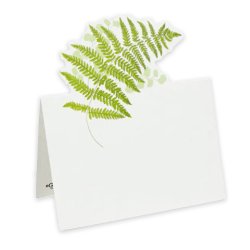 Bordkort med bregne fra Caspari, 8 stk.