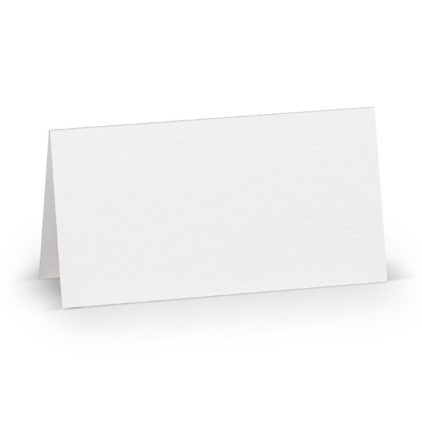 Hvidt bordkort, 1 stk. 