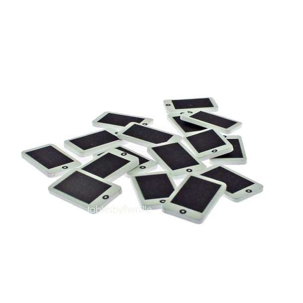 Pynt konfirmation, Iphone/mobil bordpynt/sticker af tr, 24 stk.