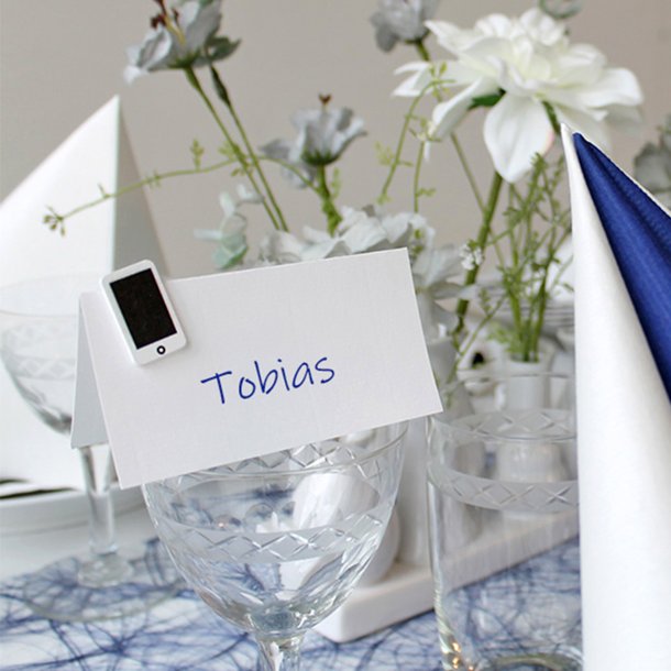 Pynt konfirmation, Iphone/mobil bordpynt/sticker af tr�, 24 stk.