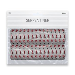 Studenterfest serpentiner r�de studenterhuer, 18 stk.