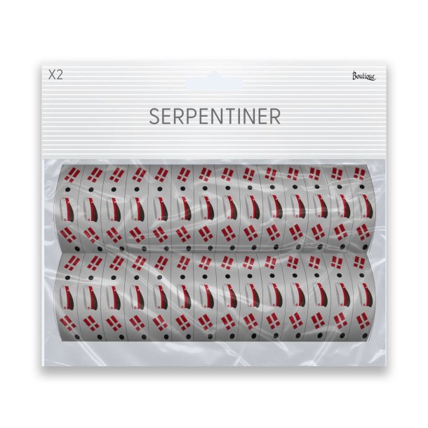 Studenterfest serpentiner r�de studenterhuer, 18 stk.