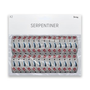 Studenterfest serpentiner bl� studenterhuer, 18 stk.