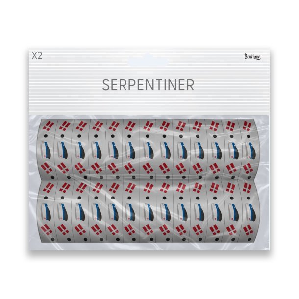 Studenterfest serpentiner bl� studenterhuer, 18 stk.