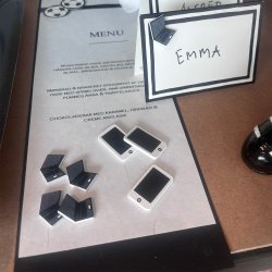 Pynt konfirmation, Laptop/computer bordpynt/sticker, 24 stk.