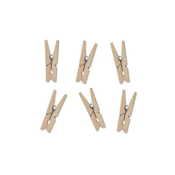 Sm� natur klemmer, 10 stk.