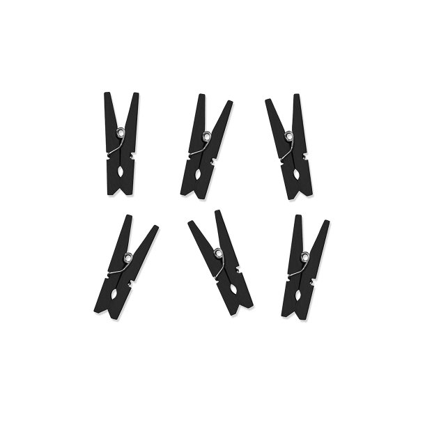 Sm� sorte klemmer, 10 stk.