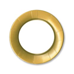 Milj�venlige foodsafe paptallerkner fra Caspari, guld frokost/dessert 8 stk.