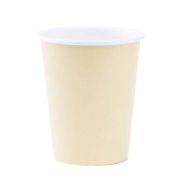 Papkrus 100% komposterbare, creme 8 stk.