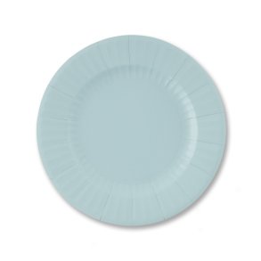 Paptallerkner 100% komposterbare, st�vbl� frokost/dessert, 8 stk.