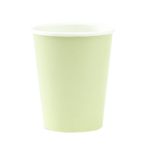 Papkrus 100% komposterbare, pistacie 8 stk.