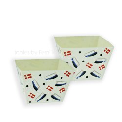 Snackbokse Bl� student, 4 stk. 