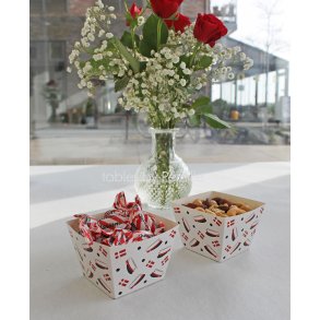 Snackbokse R�d student, 4 stk. 