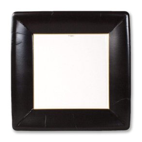 Paptallerkner fra Caspari, sort middag 8 stk.