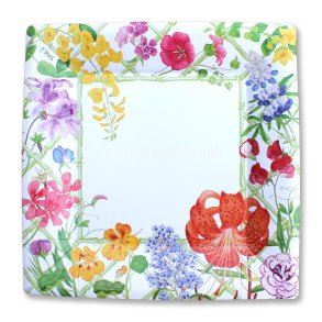 Paptallerkner fra Caspari, RHS blomster, middag 8 stk.