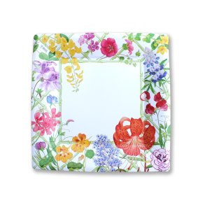 Paptallerkner fra Caspari, RHS blomster, frokost/dessert 8 stk.