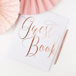 G�stebog, Hvid og rosegold