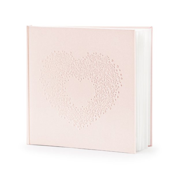 Gstebog, Powder embossed hjerte