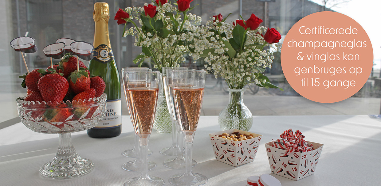 genanvendelige champagneglas