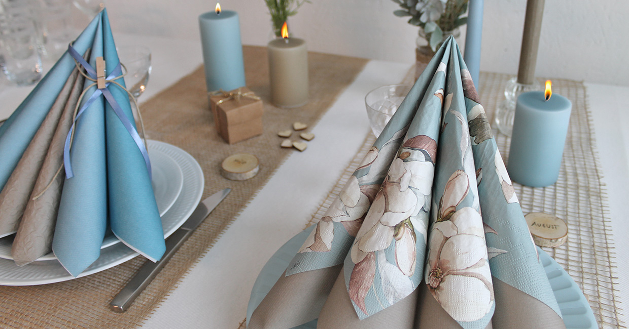 ideer bordd&aelig;kning duebl&aring; bordd&aelig;kning