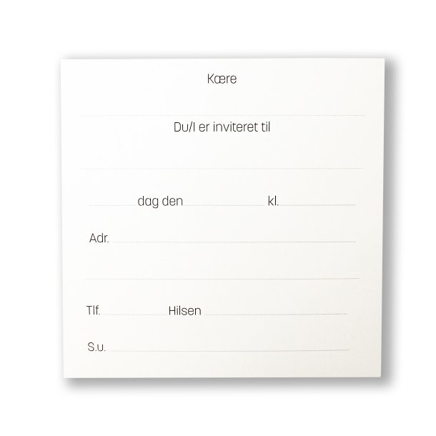 Indbydelseskort til konfirmation med guldstjerner, 5 stk. inkl. kuverter