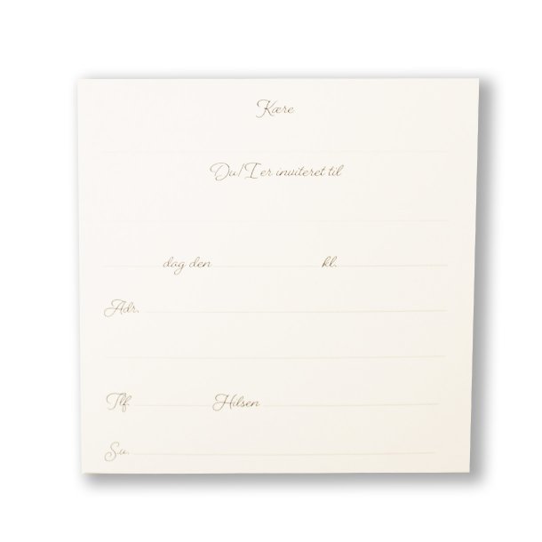 Indbydelseskort til konfirmation med blomster, 5 stk. inkl. kuverter