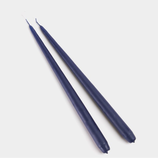 M�rkebl�t stagelys fra Diederich Lys, 2 stk.