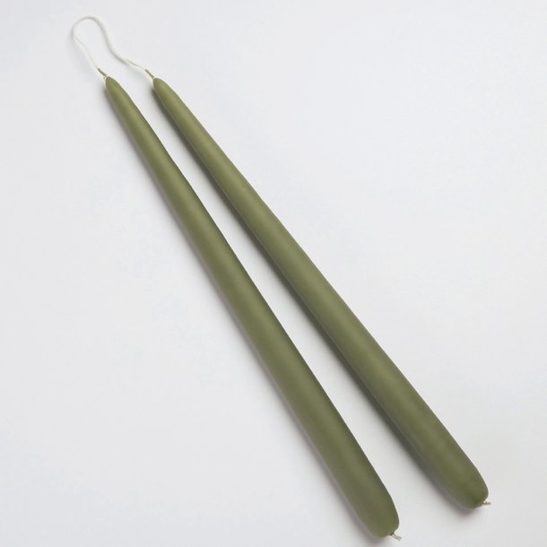 Skovgr�nt stagelys fra Diederich Lys, 2 stk.