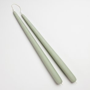 Eukalyptus/sage stagelys fra Diederich Lys, 2 stk.