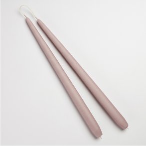 Gammelrosa stagelys fra Diederich Lys, 2 stk.