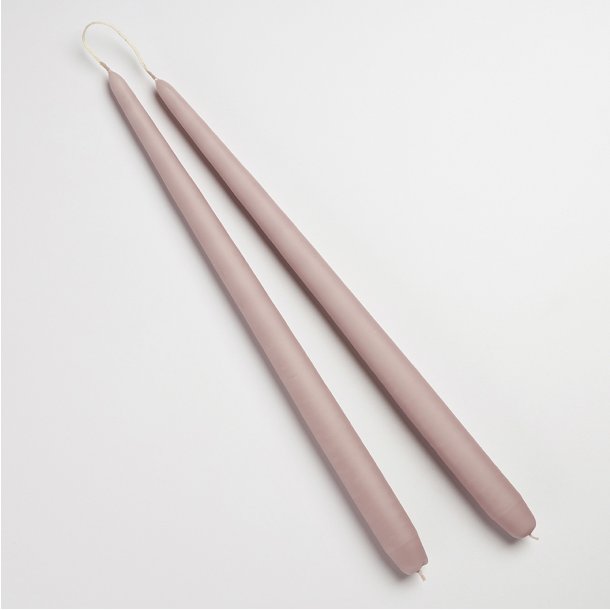 Gammelrosa stagelys fra Diederich Lys, 2 stk.