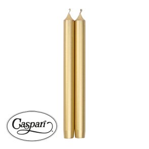 Eksklusive guld stagelys fra Caspari 2 stk.