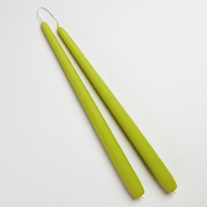 Limegr�nt stagelys fra Diederich Lys, 2 stk.