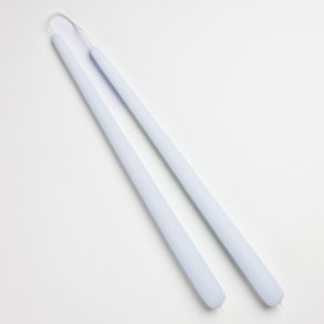 Lysebl� stagelys fra Diederich Lys, 2 stk.