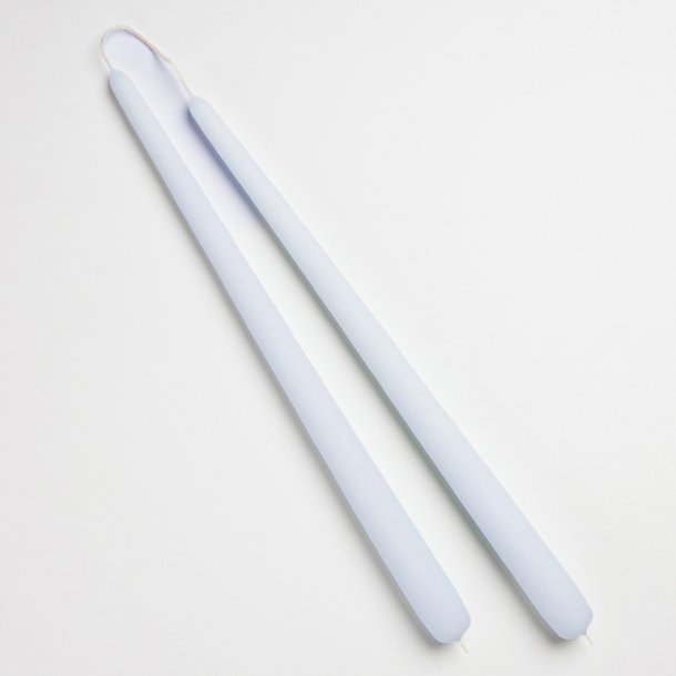 Lysebl� stagelys fra Diederich Lys, 2 stk.