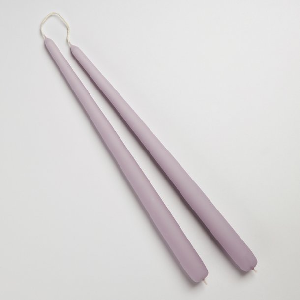 Lyslilla stagelys fra Diederich Lys, 2 stk.