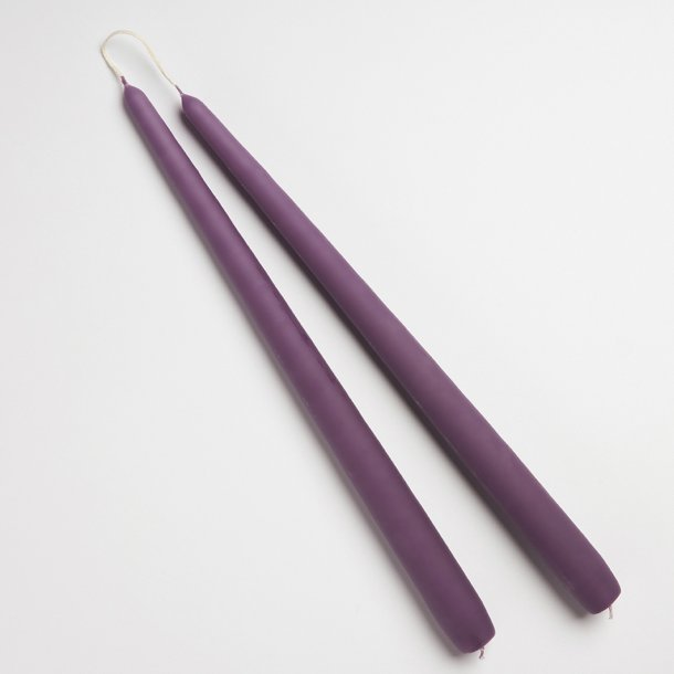 M�rk lilla stagelys fra Diederich Lys, 2 stk.